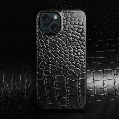 Crocodile Leather Case for iPhone 17 Pro Max | 17 Pro | 16 Pro Max | 16 Pro | 15 Pro Max | 15 Pro | 14 Pro Max | 14 Pro | 13 Pro Max | 12 Pro Max | 11 Pro Max