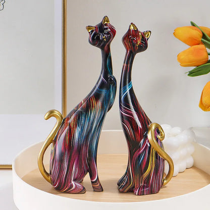 Couple Cat Sculpture