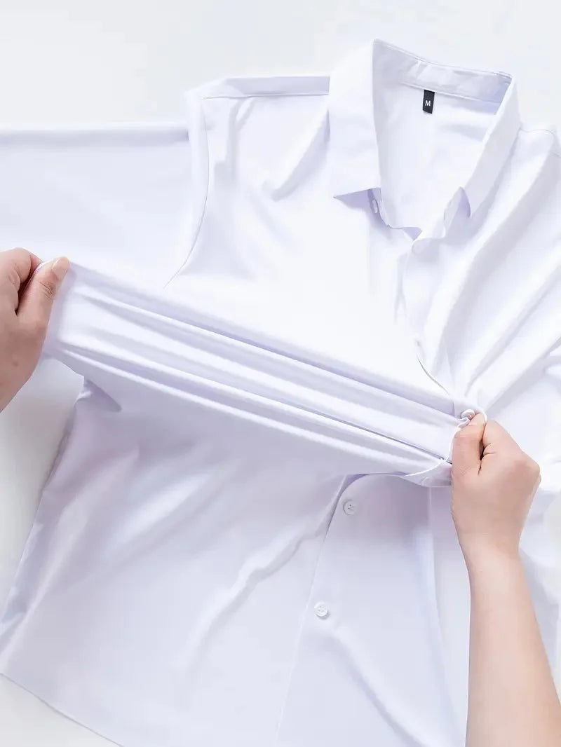 Elegant Square Collar Dress Shirt