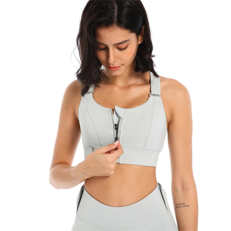 Adjustable High-Support Sports Bra