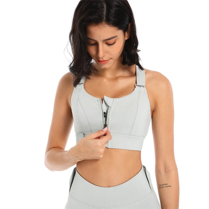 Adjustable High-Support Sports Bra