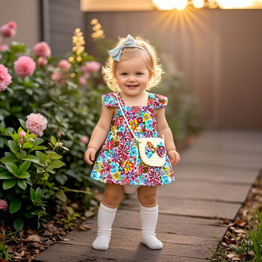 Floral A-Line Birthday Dress
