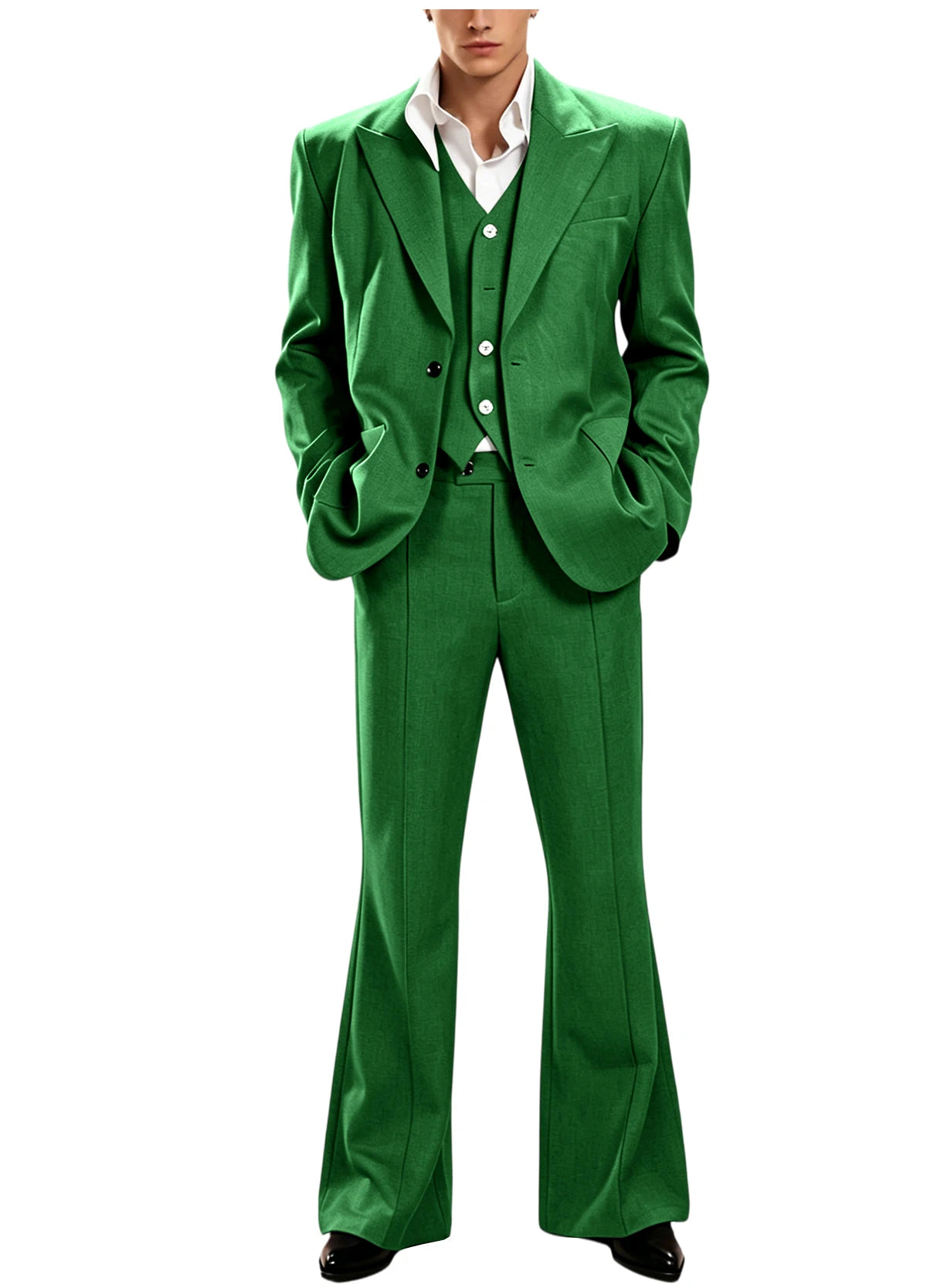 Vintage Peak Lapel Slim Suit
