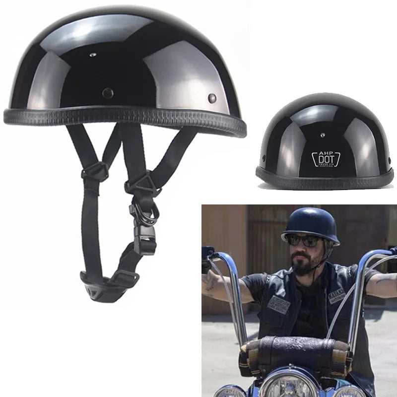 Retro ABS Thermoplastic Half Helmet