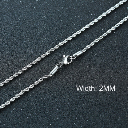 Metal Round Stainless Cuban Chain Party