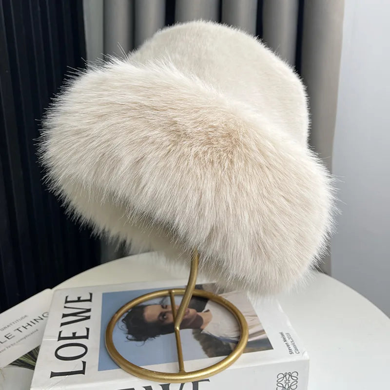 Faux Fox Fur Winter Hat