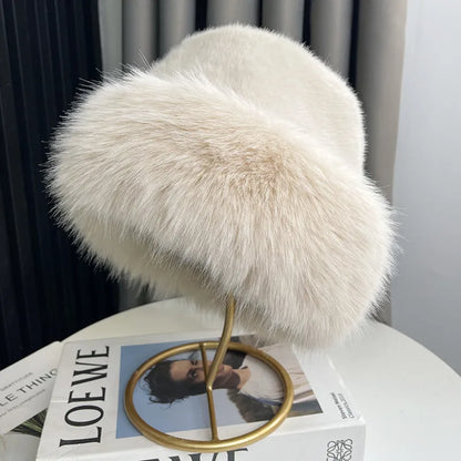 Faux Fox Fur Winter Hat