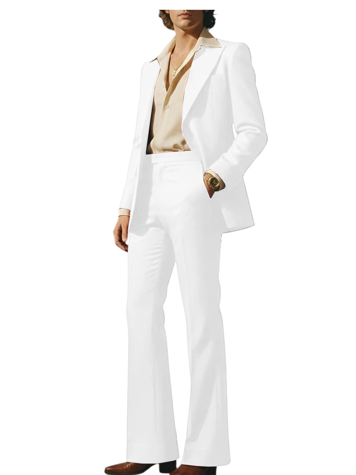 Slim Fit Peak Lapel Suit