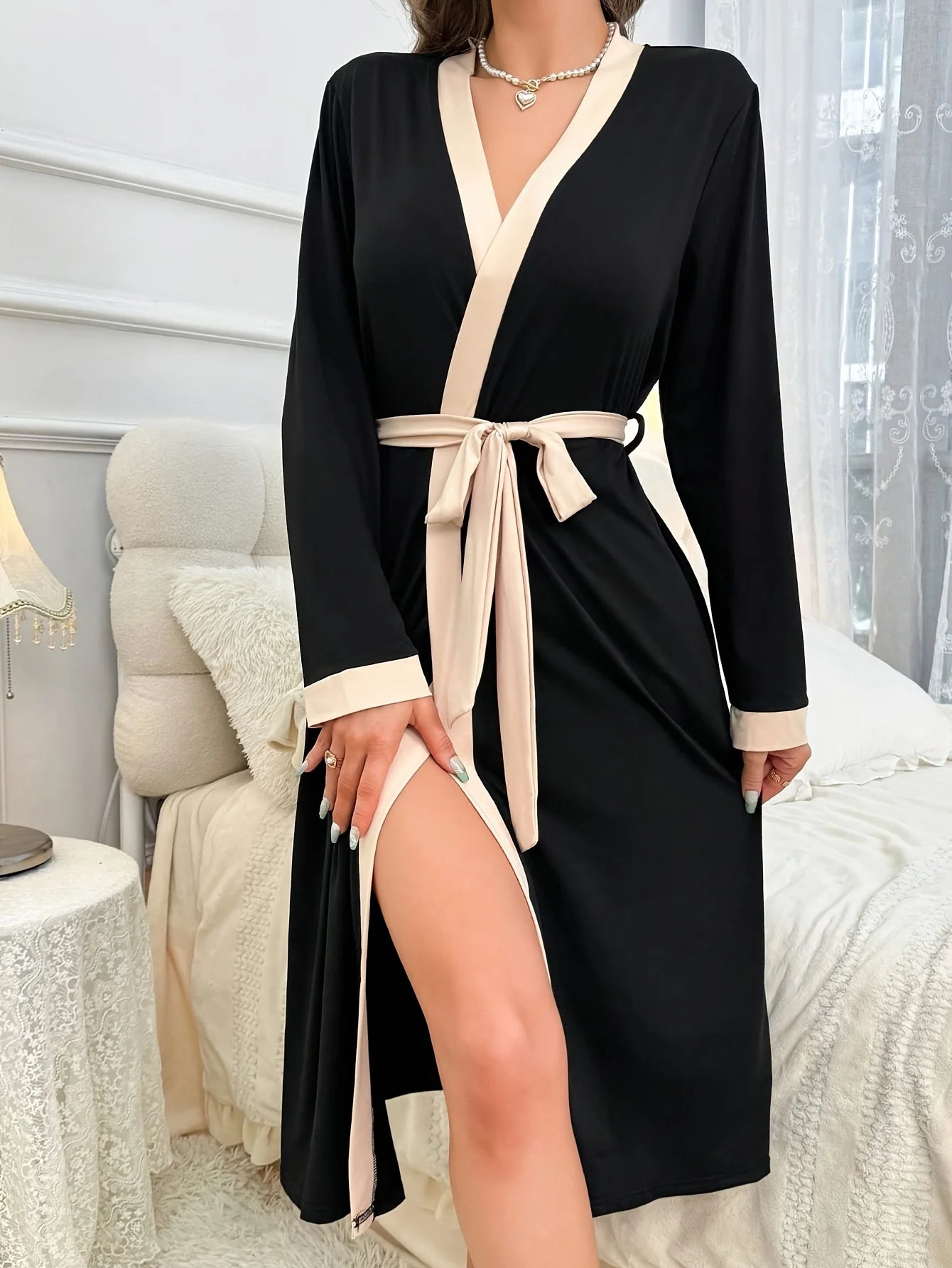 Knit Mid Calf Robe
