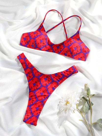 Printed Bikini Set