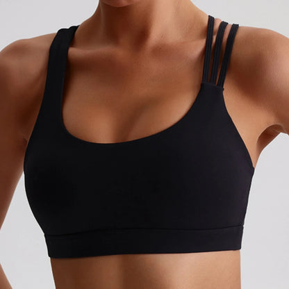 Solid Color Cross Back Fitness