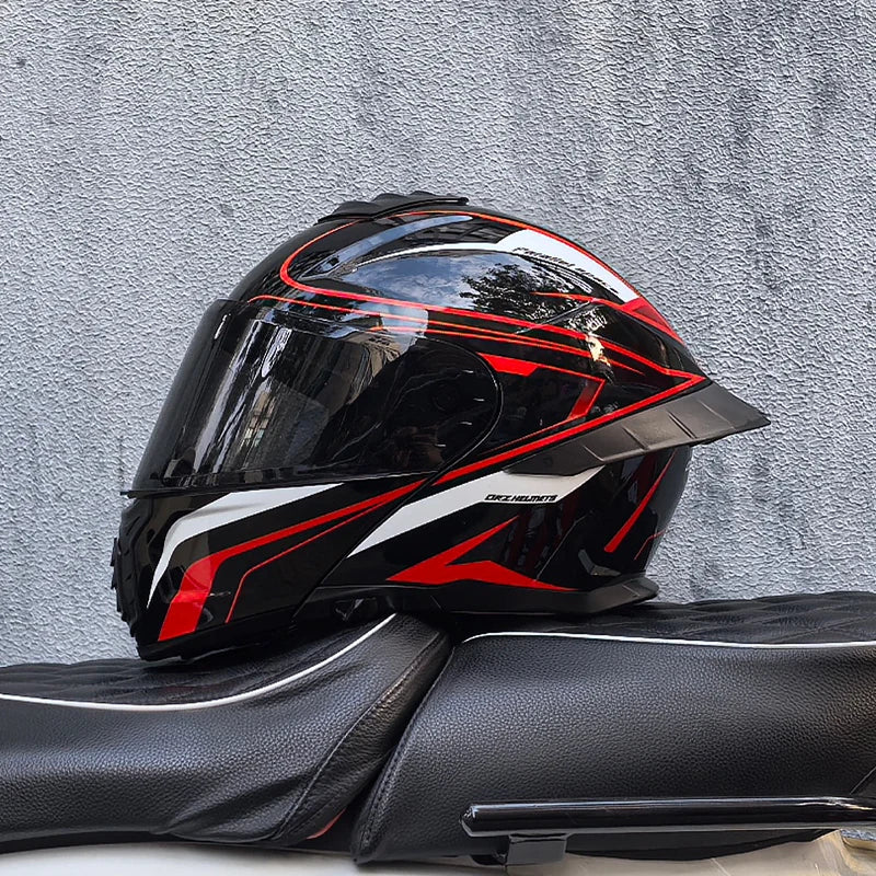ORZ-B08A Glossy Mecha Racing Helmet