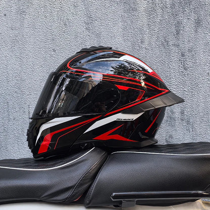 ORZ-B08A Glossy Mecha Racing Helmet