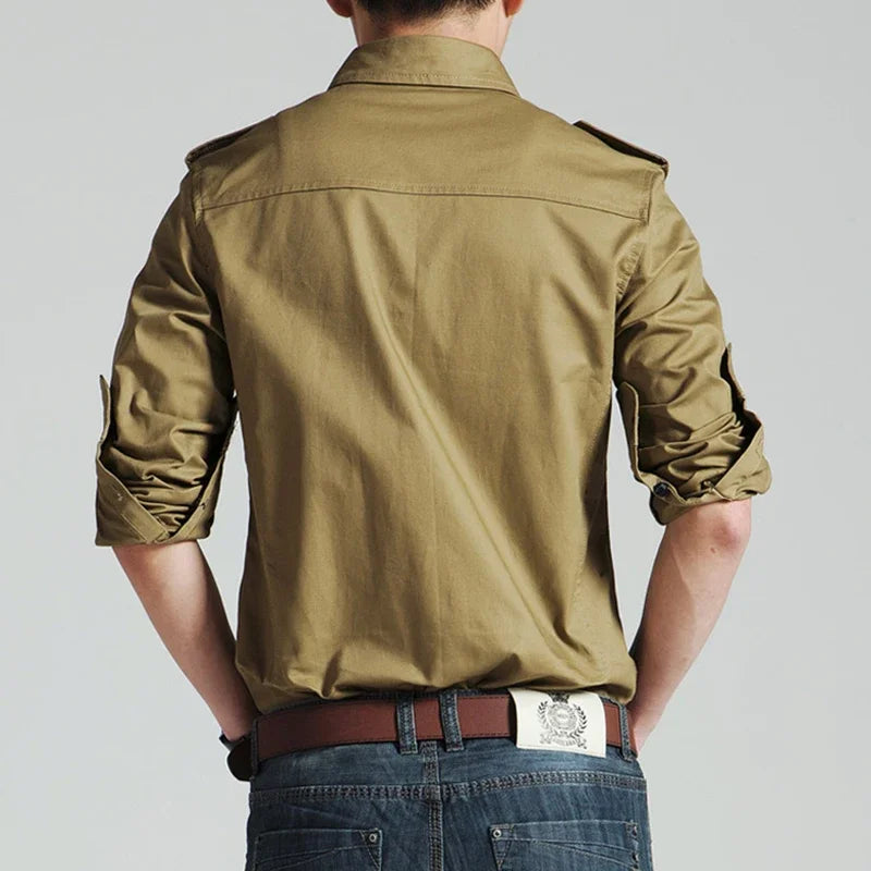 Military Style Casual Shirt