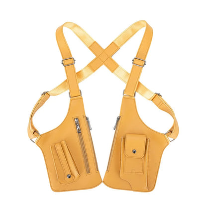 Anti-Theft PU Leather Chest Bag