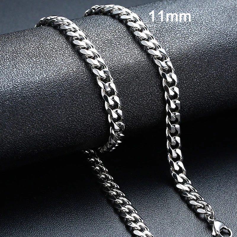 Metal Round Stainless Cuban Chain Party