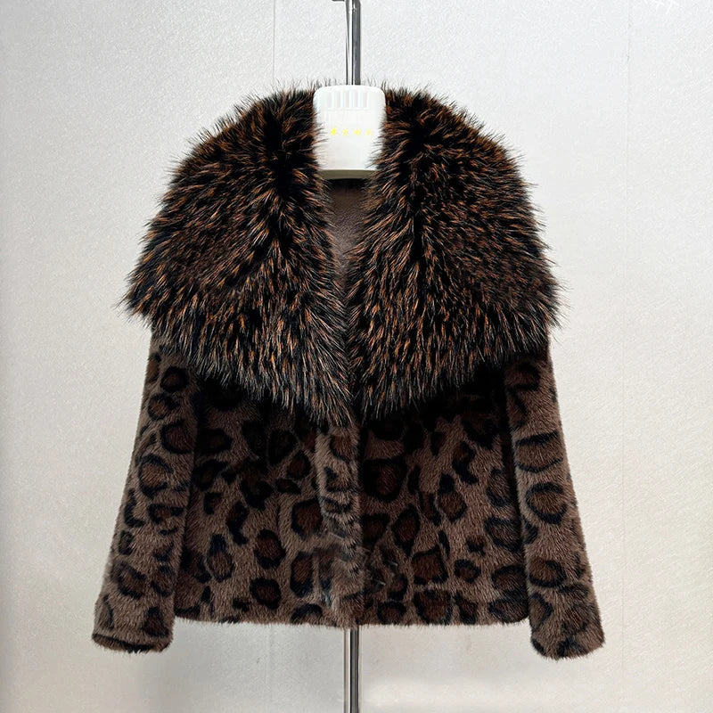 Faux Mink Fur Coat