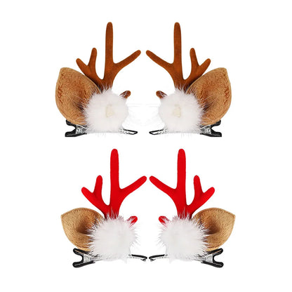 Christmas Antler Hair Clips