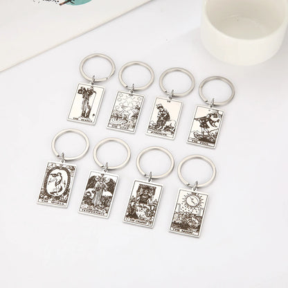 Tarot Key Chain Arcana Pendant