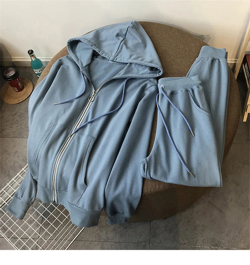 Women’s Zipper Tracksuit Set