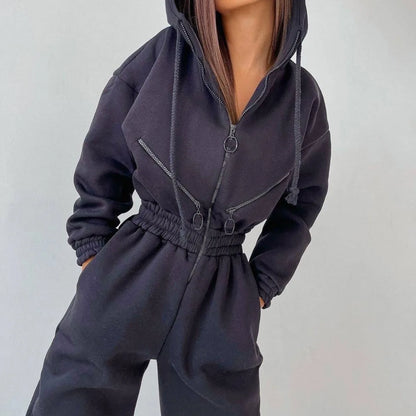 Women’s Zipper Tracksuit Set