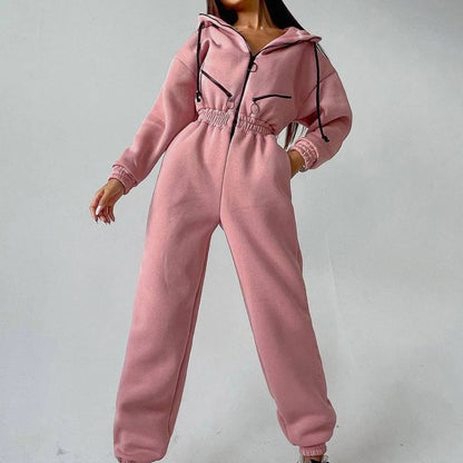 Women’s Zipper Tracksuit Set