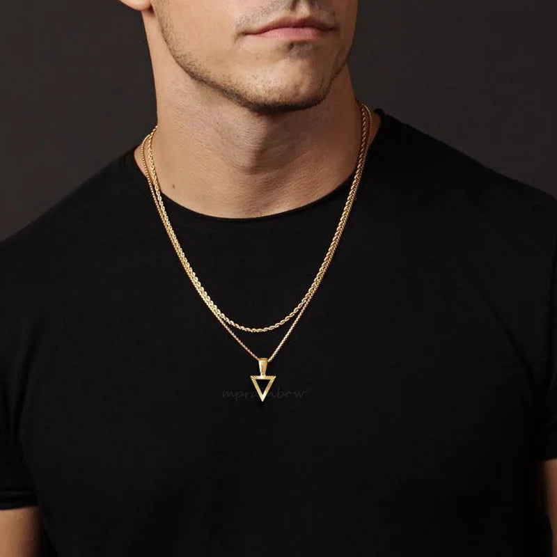 Metal Round Stainless Necklace Party