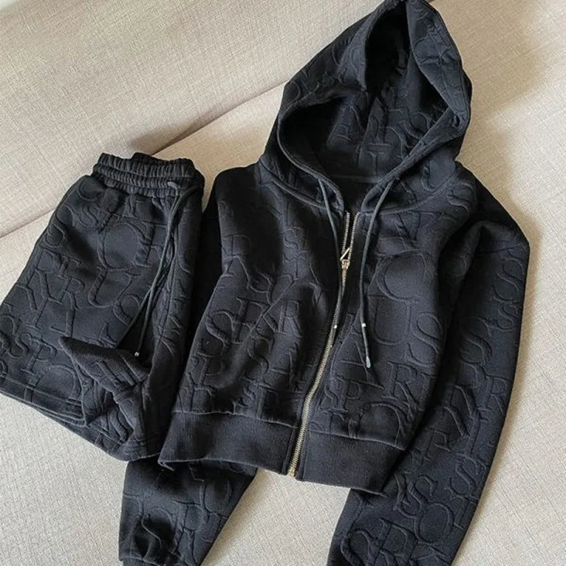 Women’s Zipper Tracksuit Set