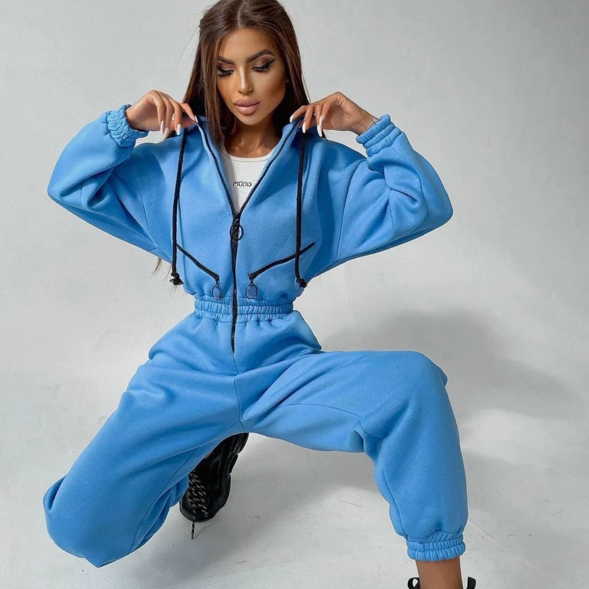 Women’s Zipper Tracksuit Set