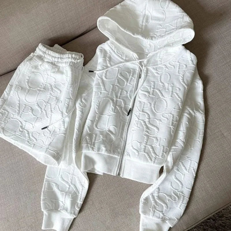 Women’s Zipper Tracksuit Set