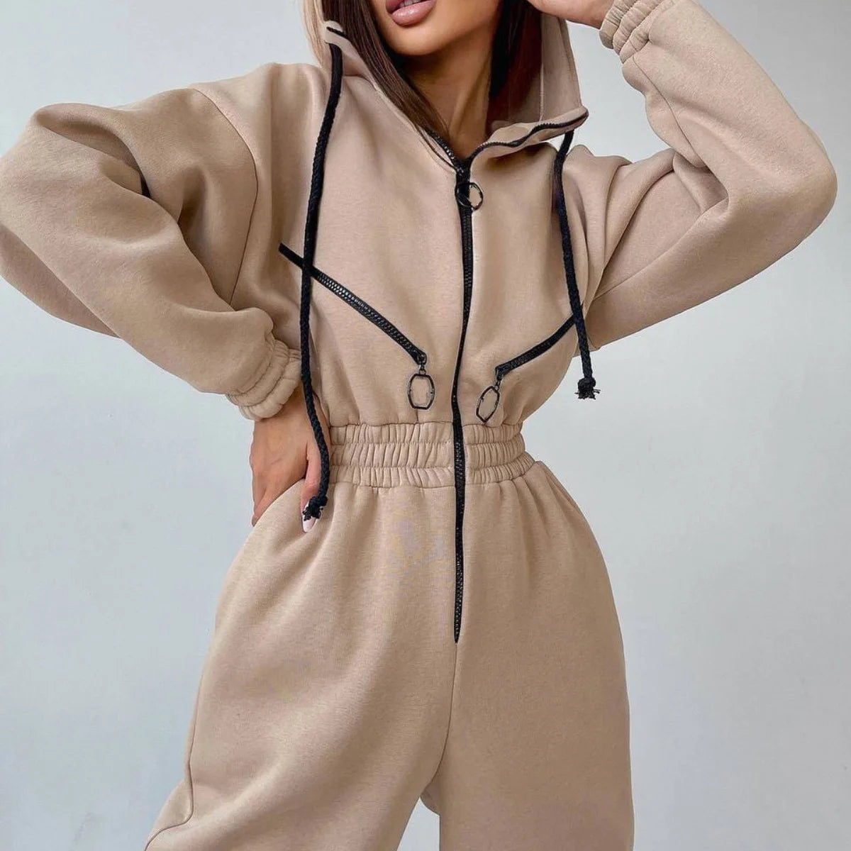 Women’s Zipper Tracksuit Set